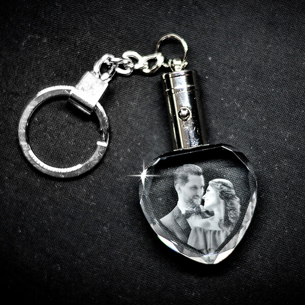 Crystal Heart Keychain