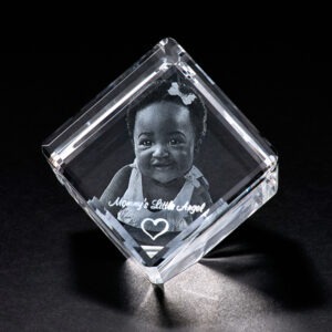 Memories Etched Forever In Cashman Crystals Cashman Crystals 3D Jewel Cube